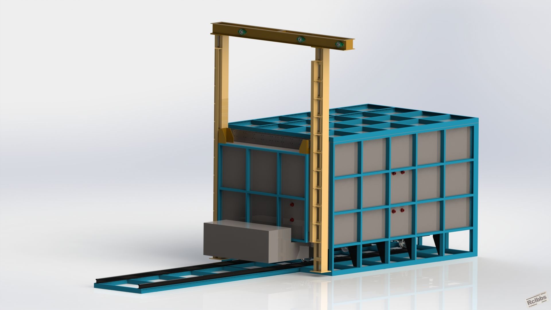 台车式加热炉solidworks